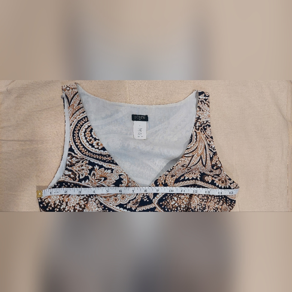 J. Crew Factory Black and Tan Paisley Maxi Dress - Picture 14 of 14